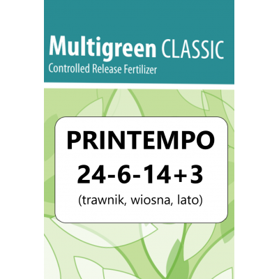 MULTIGREEN PRINTEMPO 24-6-14+3 25kg CLASSIC (nawóz do trawników - wiosna, lato)