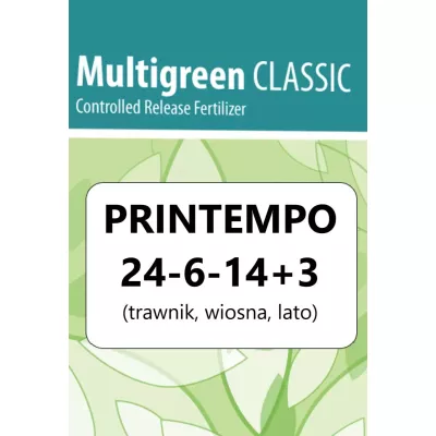 MULTIGREEN PRINTEMPO 24-6-14+3 25kg CLASSIC (nawóz do trawników - wiosna, lato)