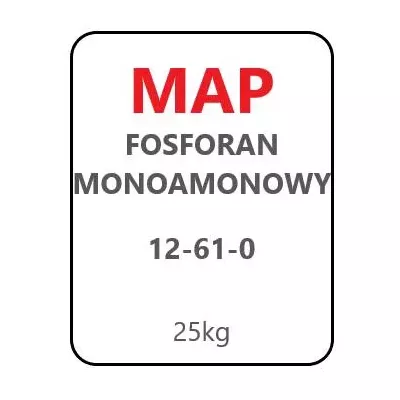 FOSFORAN MONOAMONOWY MAP 25kg (12%N, 61%P2O5)(nawóz rozpuszczalny)