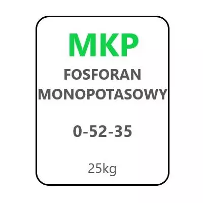 FOSFORAN MONOPOTASOWY MKP 25kg (52%P2O5, 35%K2O)(nawóz rozpuszczalny)